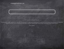 Tablet Screenshot of conspiration.ca